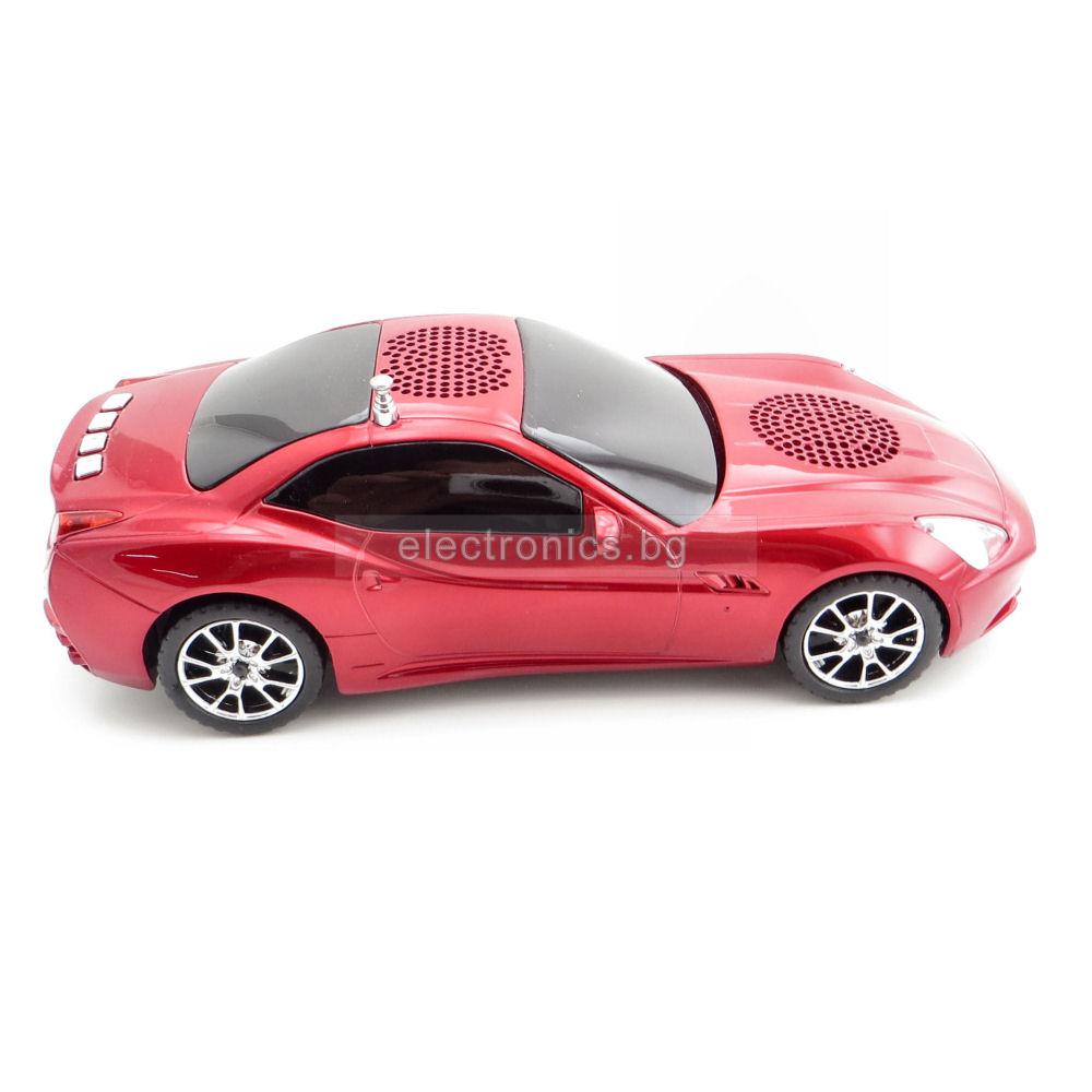 Колонка CAR FRR WS-580 Red, FM радио, USB, micro SD, червена