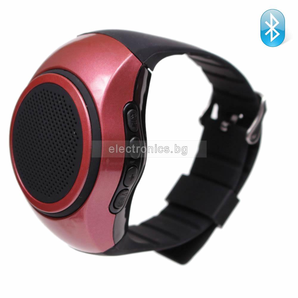 Bluetooth Тонколонка - Гривна, FM радио, слот за micro SD, червена, B20