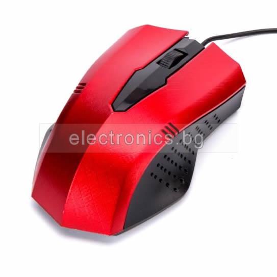 USB Оптична мишка JW1094, червена