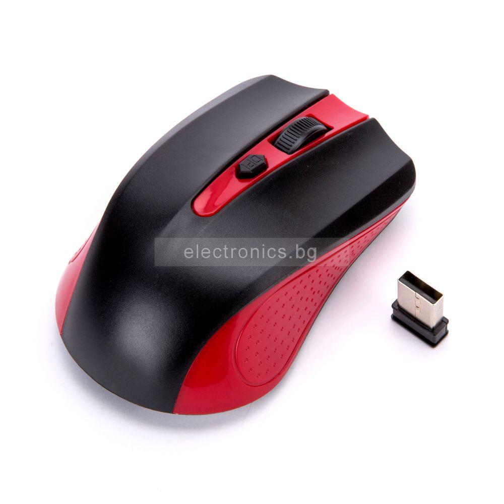 Безжична мишка WIRELESS G-211, червена
