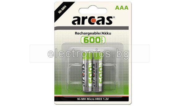Акумулаторна Батерия AAA 1.2V 600mAh ARCAS - 1бр.
