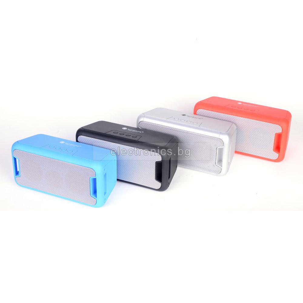 Bluetooth колонка NR-2011, FM радио, литиево-йонна батерия, слот за USB/micro SD CARD/AUX, Цвят: черен