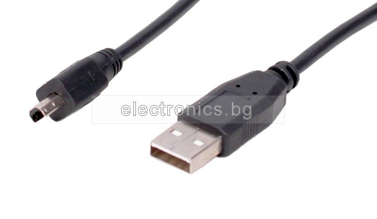 USB - Mini USB B 4pin кабел, 1.8 метра