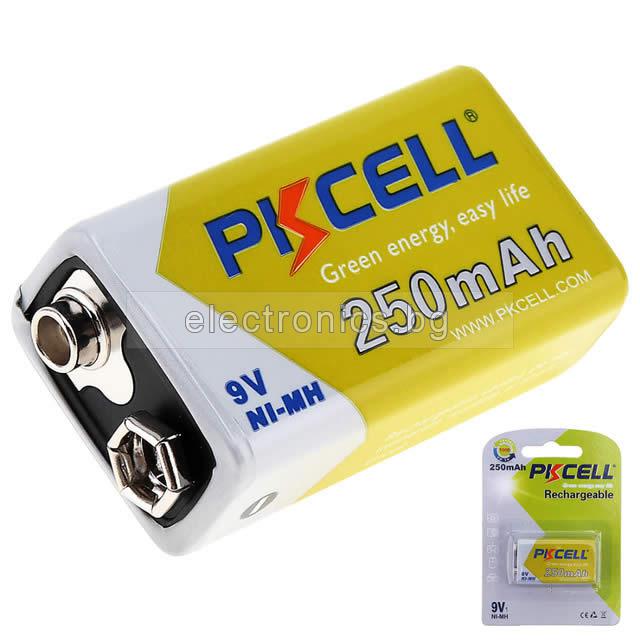 Акумулаторна батерия 9V 250mAh PKCELL
