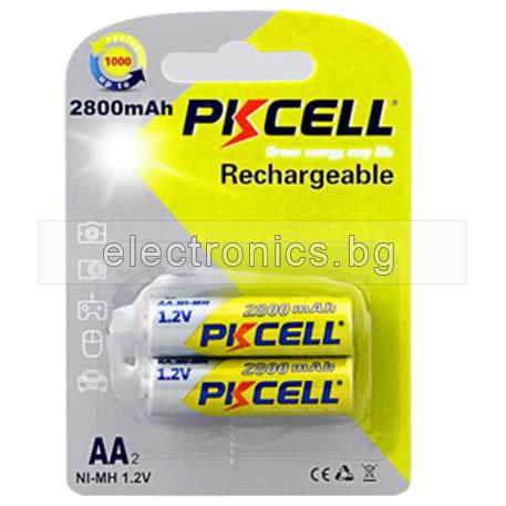Акумулаторна батерия AA 1.2V 2800mAh PKCELL - 1бр.
