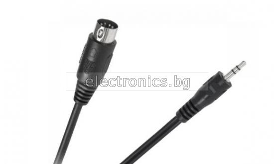 Аудио кабел 5pin DIN (C) - Stereo Jack 3.5мм, 1.5метра