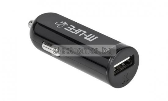 USB зарядно за Телефон за Кола 12-24V 2.1A USB ML0582