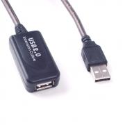 USB Удължител Активен, усилва сигнала, USB A мъжки - USB A