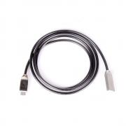 Кабел USB 2.0 A - Micro USB B, изцяло метален, високоскоростен, черен, 1 метър
