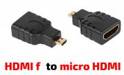 HDMI(f) to micro-HDMI конектор, HDMI женски към Micro HDMI