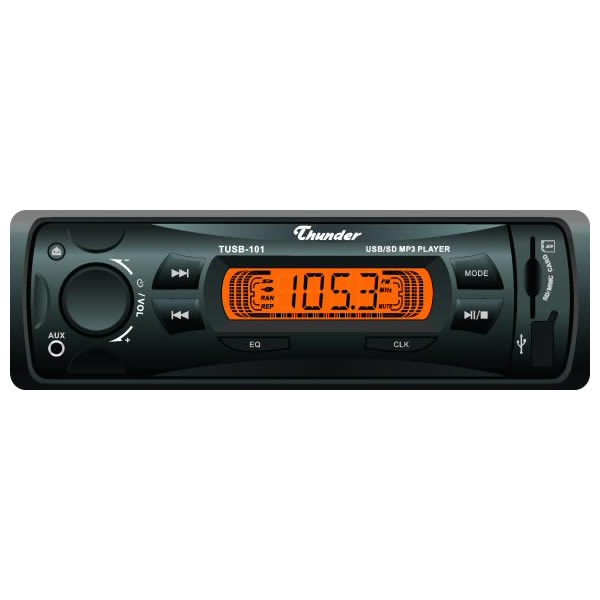 Радио MP3 плеър за кола Thunder TUSB-101, USB, SD, AUX, FM, 4x25W