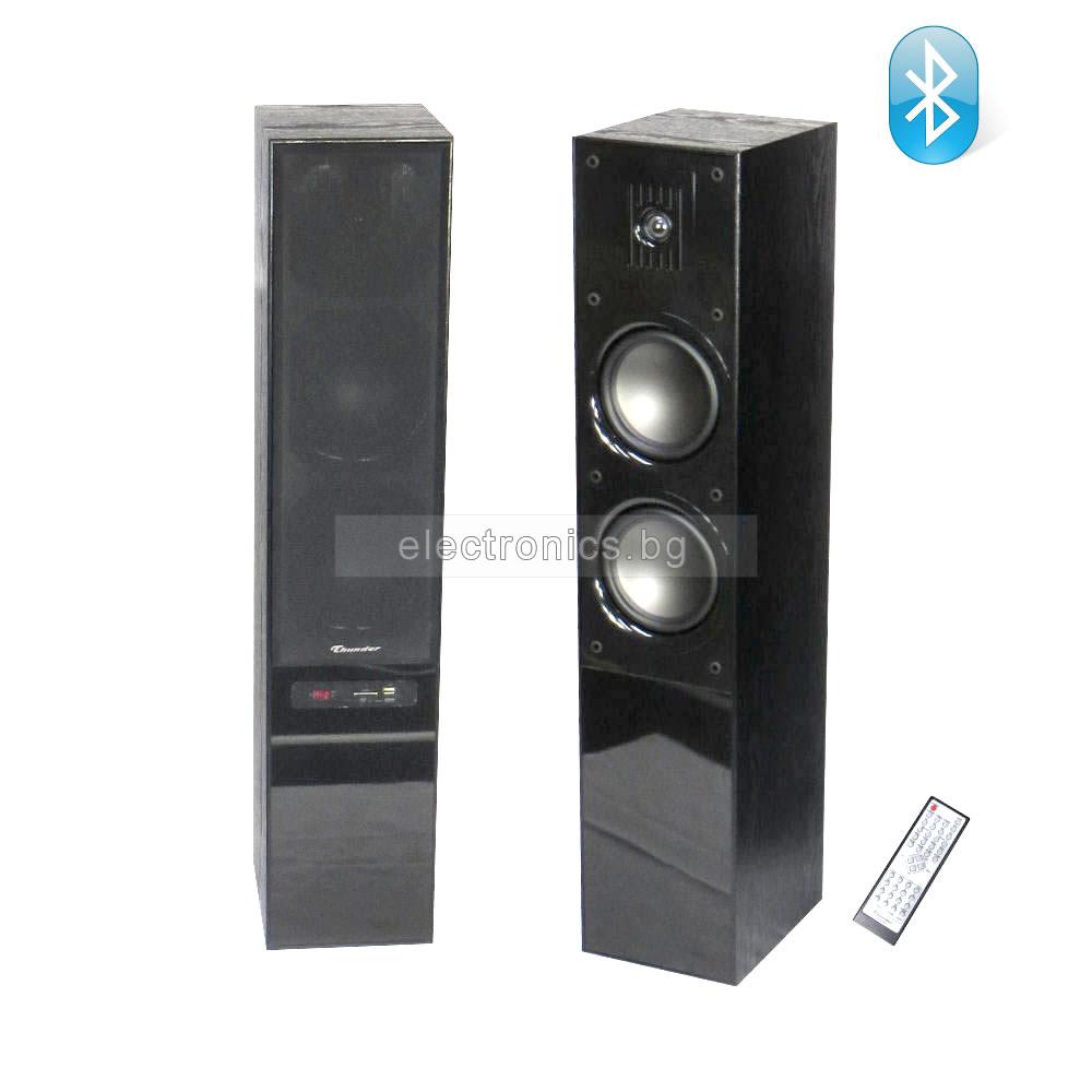 Активни тонколони THUNDER THS-BT001, 2броя, Bluetooth, FM Радио, караоке,2x40W