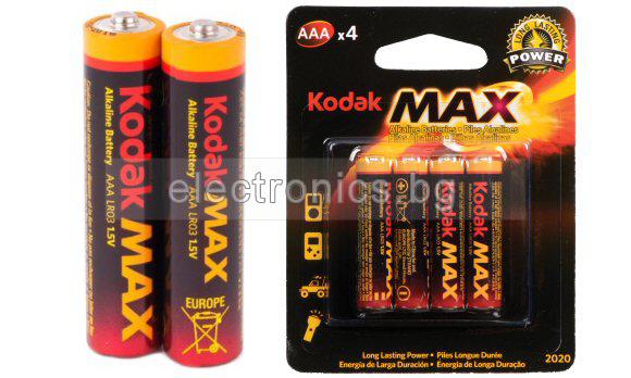 Алкална Батерия AAA 1.5V KODAK - 1бр.