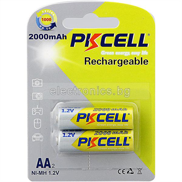 Акумулаторни батерии AA 1.2V 2000mAh PKCELL - 2бр.