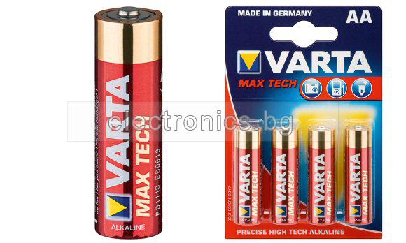 Алкални батерии AA/R06 1.5V 4706 VARTA MAX TECH -4 бр.