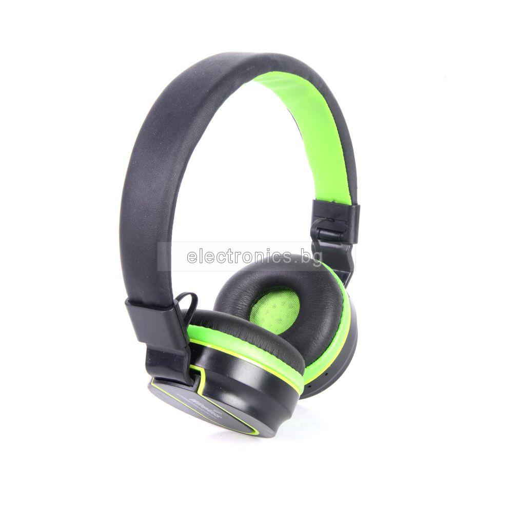 Безжични слушалки LS-208, Bluetooth, MP3 плеър, FM радио, вграден микрофон