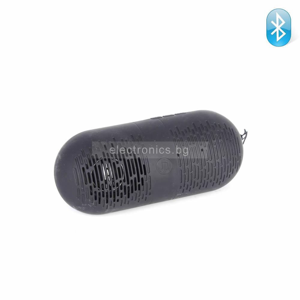Bluetooth колонка CUBE Y1, FM радио, литиево-йонна батерия, слот за USB/micro SD CARD/AUX, черна