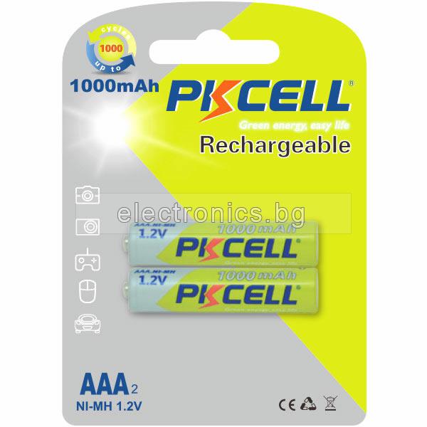 Акумулаторни батерии AAA/R3 1.2V 1000mAh PKCELL - 2бр.