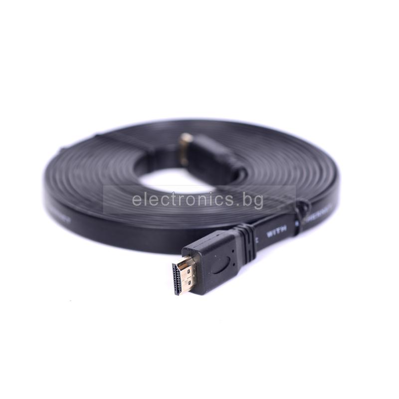 HDMI кабел 5 метра, лентов HDMI-5m
