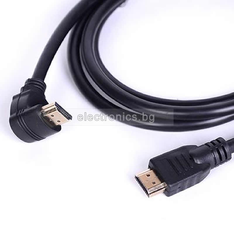 HDMI кабел, ъглов конектор, 1.5 метра