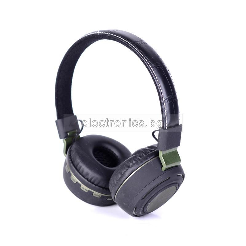 Безжични слушалки KL-23, Bluetooth, MP3 плеър, FM радио, micro SD вход, вграден микрофон, черни
