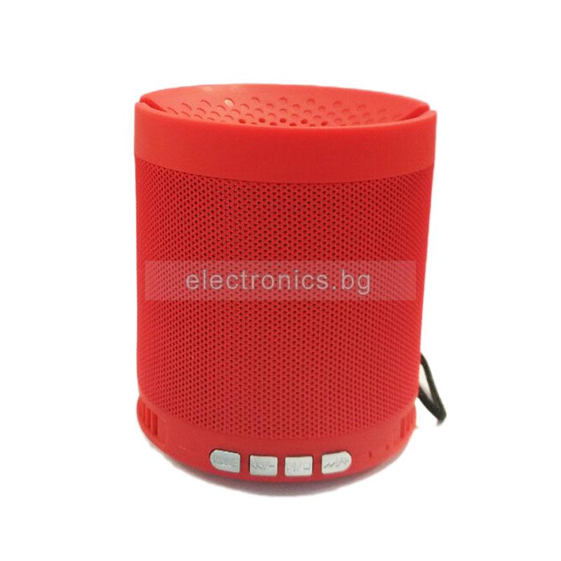 Bluetooth колонка U3, FM радио, литиево-йонна батерия, слот за USB/micro SD CARD, TF Card, Червен