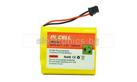 Акумулаторна батерия PK-0039 3xAA 3.6V 600mAh PKCELL