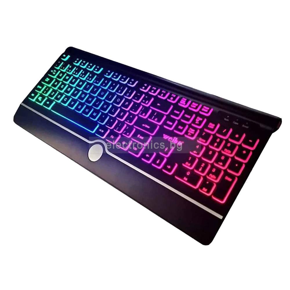 Клавиатура USB  WB580LED, RGB светлини под бутоните, USB конектор