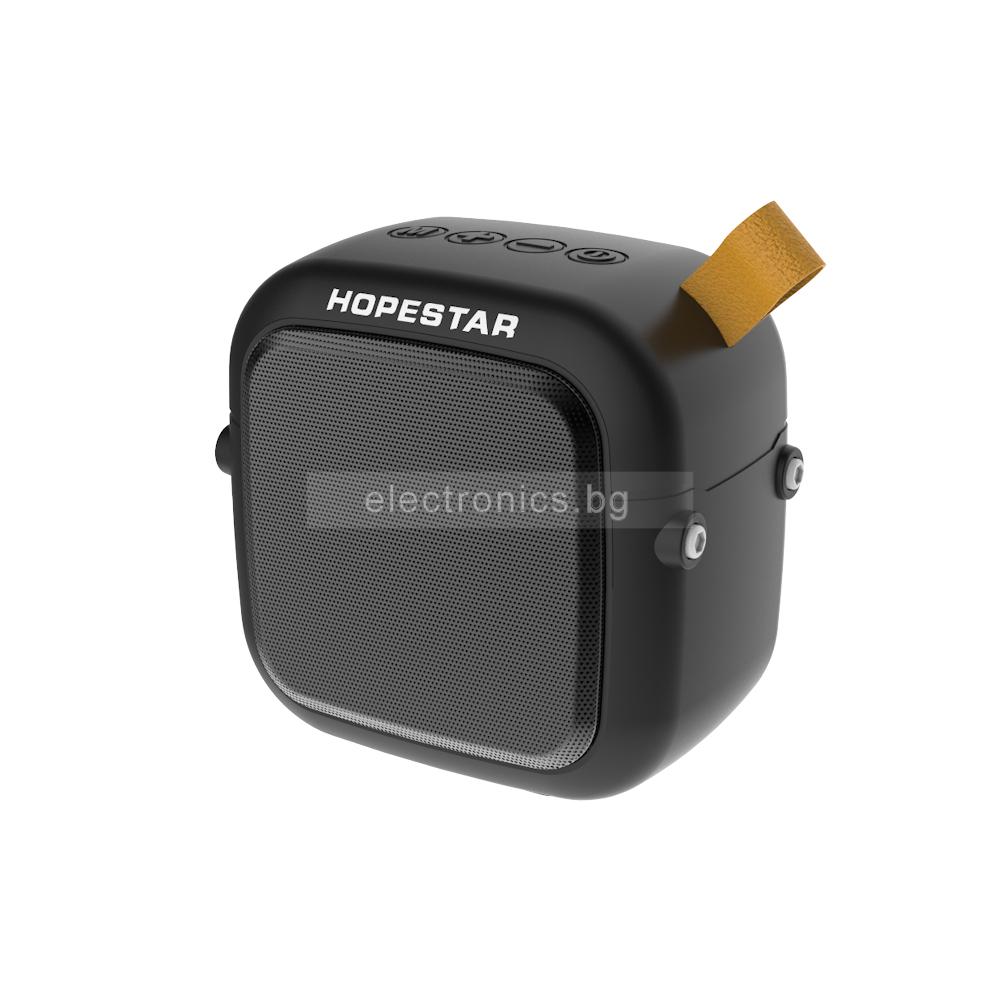 Bluetooth колонка HOPESTAR MINI T5,  USB/micro SD card/AUX,  FM радио, литиево-йонна батерия, черна