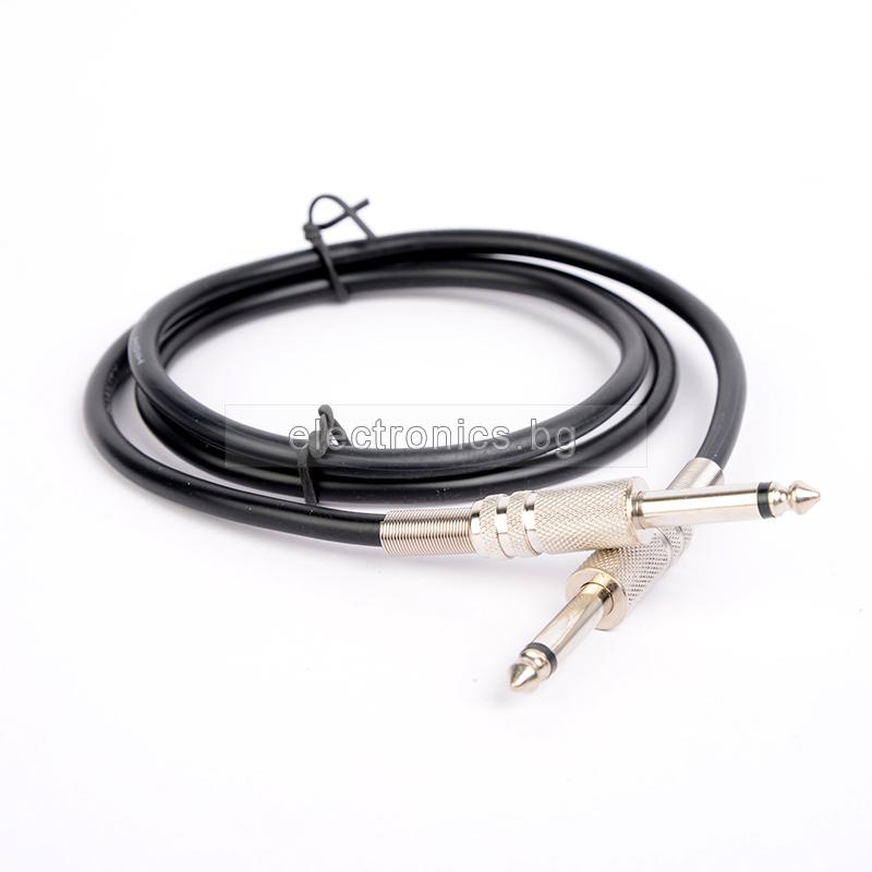 Аудио кабел Mono Jack 6.35mm, Signal, металени конектори, 1метър