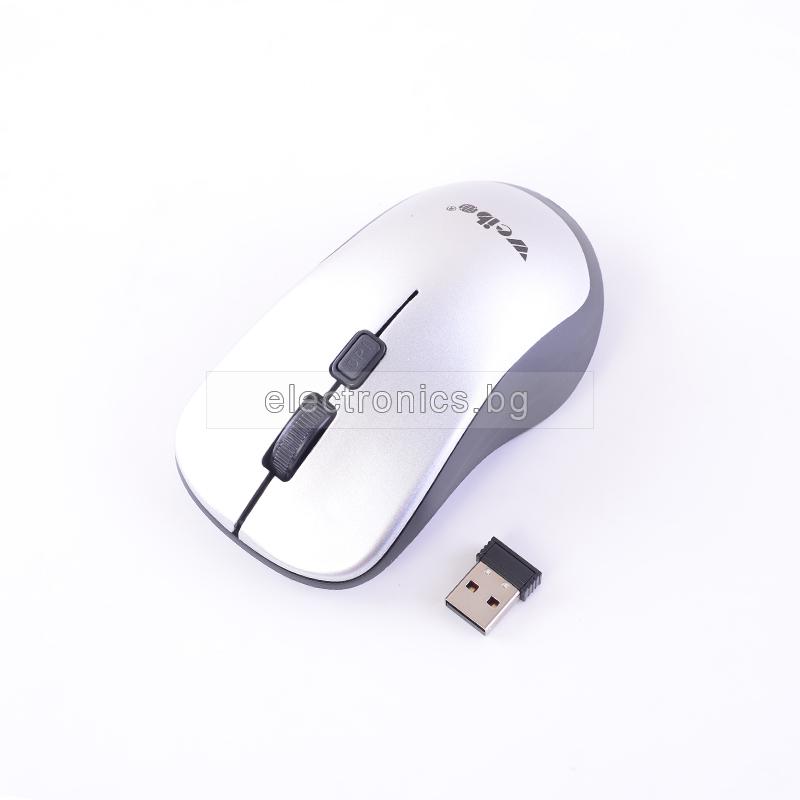 Безжична мишка WIRELESS RF2833 B, сребриста