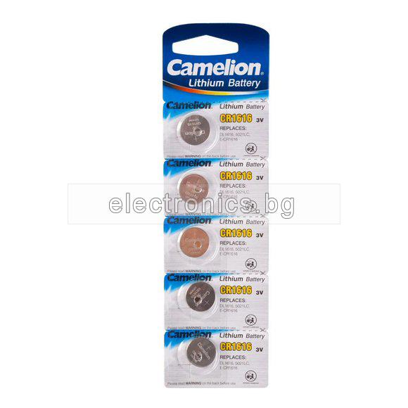Батерия CR1616 CAMELION - цена за 1бр. батерия