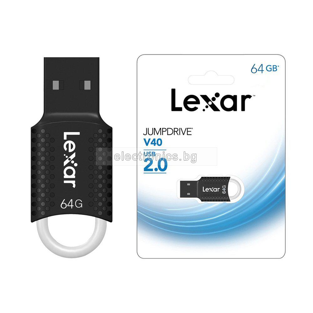USB Флаш Памет V40 JUMPDRIVE Flash Drive, 64 GB, USB 2.0 Флашка
