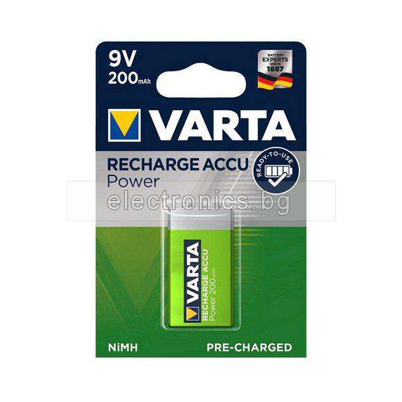 Акумулаторна батерия 9V 200mAh VARTA