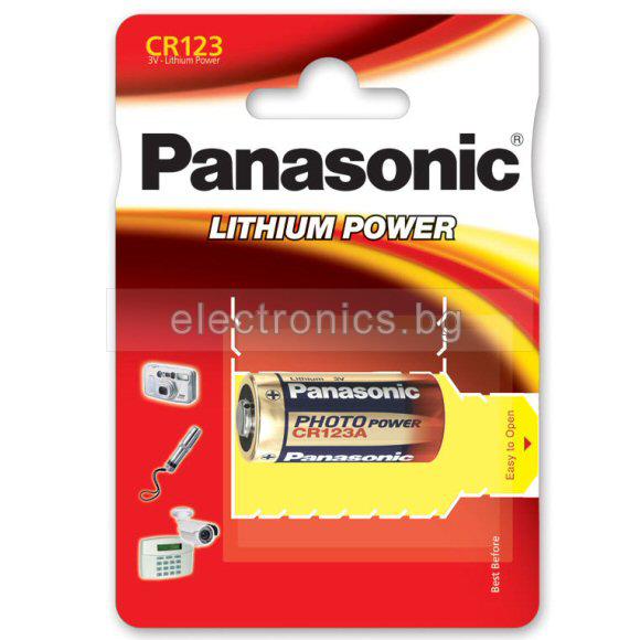 Батерия CR123A 3V PANASONIC