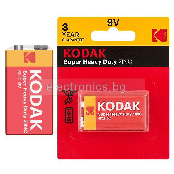 Батерия 9V zinc chlorid KODAK - 1бр.