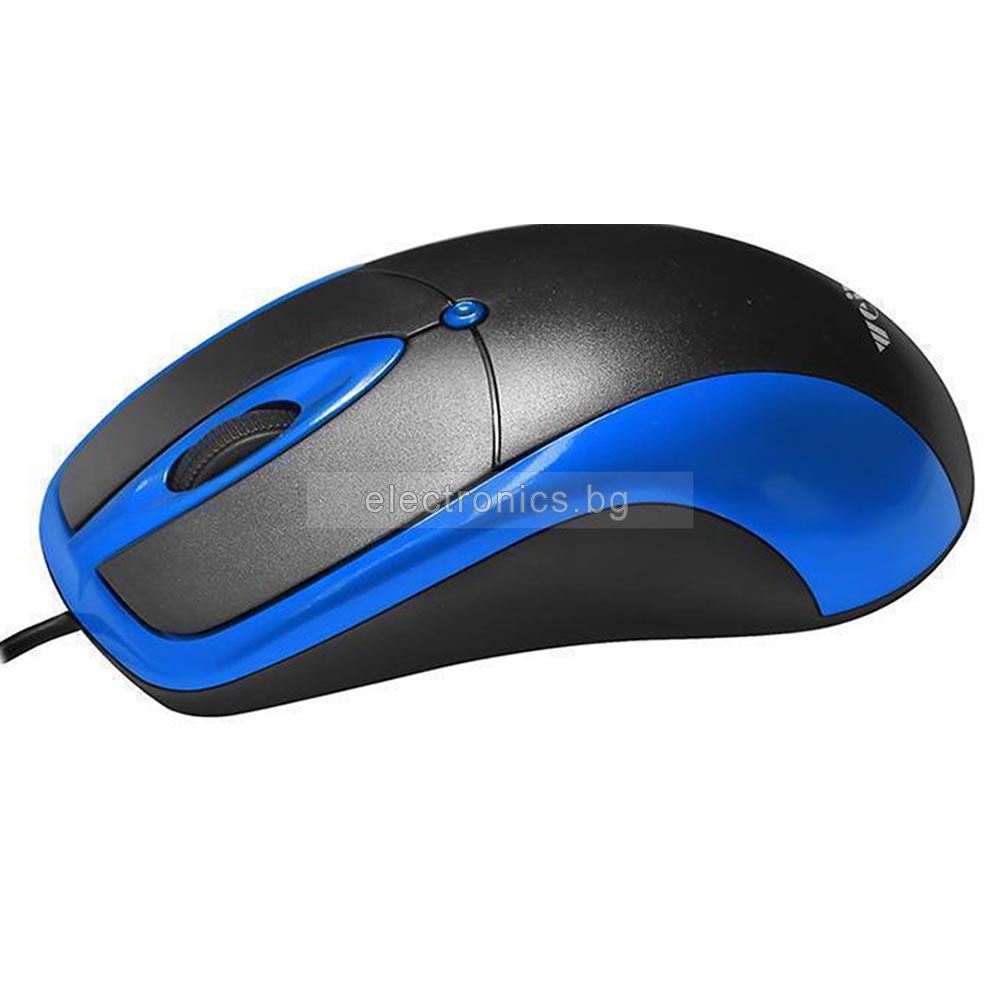 USB Оптична мишка, 1600 dpi, FC-5082, син