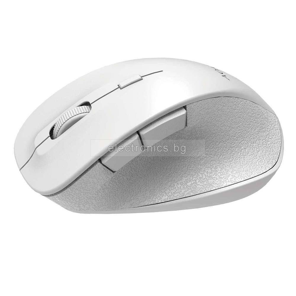 Bluetooth оптична безжична мишка и Безжична оптична мишка, 2 в 1, B-1009 Black, бяла