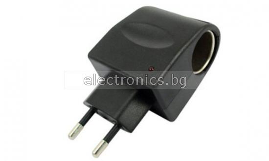 Адаптор 220V,  изход за запалка, 13.5V, 450mA