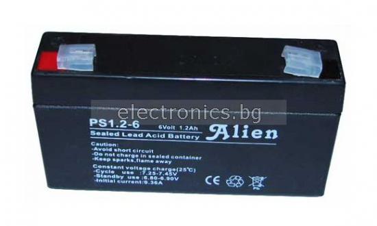 Батерия /акумулатор/ 6V 1.2AH ALIEN