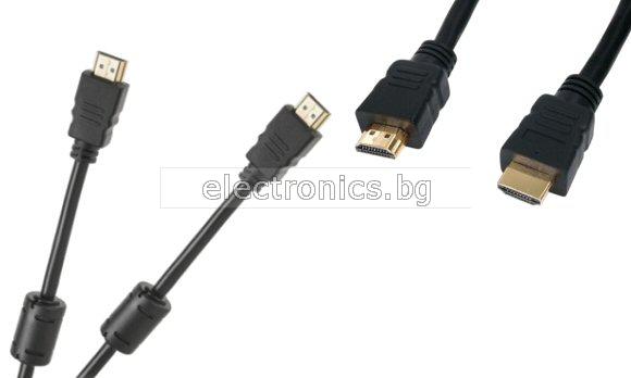 Кабел HDMI, позлатен, с ферит, 1метър, CABLETECH