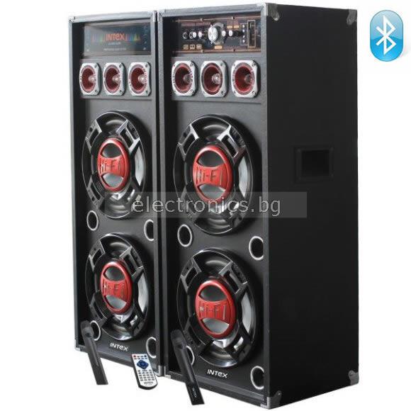 Домашни тонколони DJ-420K FM/SD/USB/BLUETOOTH BLACK,2x60W