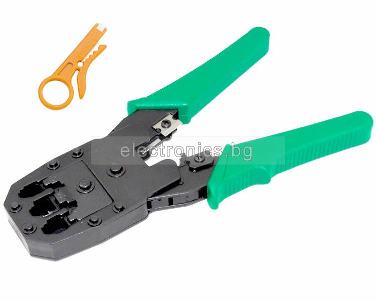 Клещи за Кримпване RJ45 RJ12 RJ11 Кримпващи Клещи