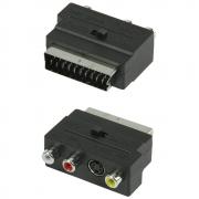 Конектор SCART към 3 чинча, SCART 21пина мъжки + 3RCA и 1S