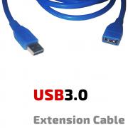 USB 3.0 Удължител, USB А мъжки - USB А женски, син, 1.5 ме