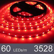 5m Червена - LED лента SMD 3528, 60 LEDs 4.8W/m, 5 метра