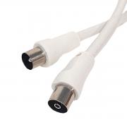 Антенен кабел RF, бял, 1.5 метра