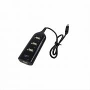 4xUSB разклонител хъб, CQT-H002, черен