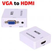 Конвертор VGA и 3.5mm Stereo jack към HDMI, в комплект с к