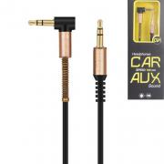 Аудио кабел Stereo Jack 3.5mm, 90 градуса, позлатени конек